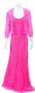 Floor Length Hand Beaded/Sequined Formal Dress with Jacket in alternative image