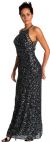 Main image of Fully Beaded Round Necked Formal Dress