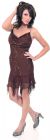 Main image of Spaghetti Strapped Cocktail Dress With Asymmetrical Skirt