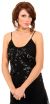 Asymmetric Sequin Beaded Formal Dress with Floral Print in closeup