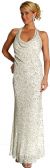 Main image of Silver Sparkled Full Length Formal Dress