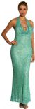 Main image of Halter Neck Low Back Sequined Formal Dress