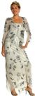Main image of Mettalic Leafy Formal Mother of the Bride Dress with Jacket