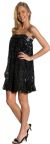 Cocktail High Waist Bubble Dress in Black