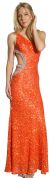 Single Shoulder Beaded Prom Dress in alternative view