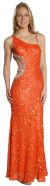 Main image of Single Shoulder Beaded Prom Dress