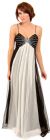 Main image of Two Tone Butterfly Top Formal Party Dress