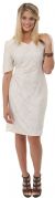 Main image of V-Neck Half Sleeves Beaded Cocktail Formal Dress