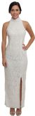 Main image of Full Length Floral Beaded Turtle Neck Gown