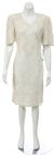 Main image of Short Half Sleeves Lace Cocktail Dress with Pearls