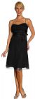 Empire Cut & Glittered Short Cocktail Dress in Black