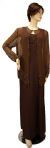 Main image of Full Length Beaded with Jacket Formal Dress
