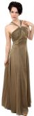 Main image of Halter Neck Triple Straps A-Line Long Formal Dress