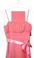 Tea Length Ribbon Party Dress in Coral color