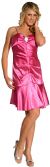 Main image of Spaghetti Straps Short Party Dress with Flared Bottom