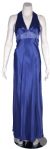 Main image of Halter Neck Empire Cut Satin Formal Dress