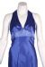Halter Neck Empire Cut Satin Formal Dress in Closeup