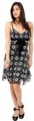 Main image of Boxy Floral Pattern Sequin Cocktail Dress