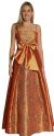 Main image of A-line Ribbon Bow Beaded Prom Dress