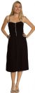 Spaghetti Strap Party Cocktail Dress in Black