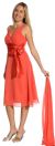 Main image of Satin Bow Cocktail Party Dress