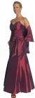 A-line Ribbon Bow Formal Dress in Eggplant color