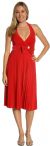 Main image of Halter Neck Pleated Party Dress