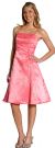 Main image of A-line Knee length Party Dress with Shimmery Floral Pattern