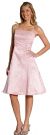 A-line Knee length Party Dress with Shimmery Floral Pattern in White color