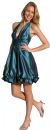 Halter Neck Short Bubble Party Dress in Taffeta in alternative 