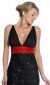 Roman Inspired Empire Cut Beaded Formal Prom Gown in closeup