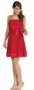 Main image of Shirred Spaghetti Straps Short Party Dress