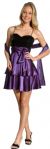 Sequined & Ribbon Bow Short Party Dress in alternative view