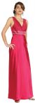 Main image of Pleated Criss-Cross Evening Dress