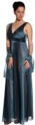 Main image of Two Toned Shimmer Empire Prom Dress
