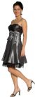 Mesh & Ribbon Prom Dress with Spaghetti Straps in alternative view