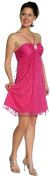 V-Neck Spaghetti Strapped Short Party Dress in alternative view