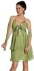 Satin Bow Bodice Prom Dress with Cascading Skirt in alternative view