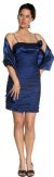 Shirred Mini Tube Party Cocktail Dress in alternative view
