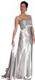 Pleated Bodice Empire Formal Prom Dress in alternative view