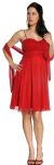Spaghetti Strapped Chiffon Prom Dress with Waist Flower in alternative view