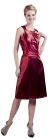 Main image of Short High Neckline Satin Party Dress