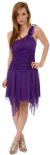 Main image of Ruched Asymmetric Hem Short Party Dress