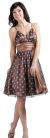 Main image of Short Fluffy Polka Dot Party Dress