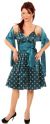 Short Fluffy Polka Dot Party Dress in alternative image