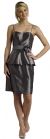 Spaghetti Strapped Pencil Shirt Dress  in Dark Silver