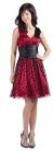 Main image of V-neck Short Polka Dot Party Dress  