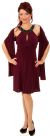 Ornate Covered Neckline Short Cocktail Dress in alternative image