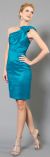 Main image of One-Shoulder Bow Accent Cocktail Party Dress