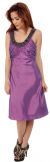 Embellished Neckline Formal Knee Length Dress with Jacket without Jacket